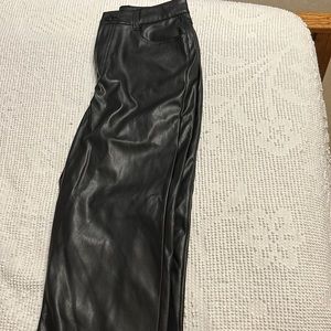 Black leather pants
